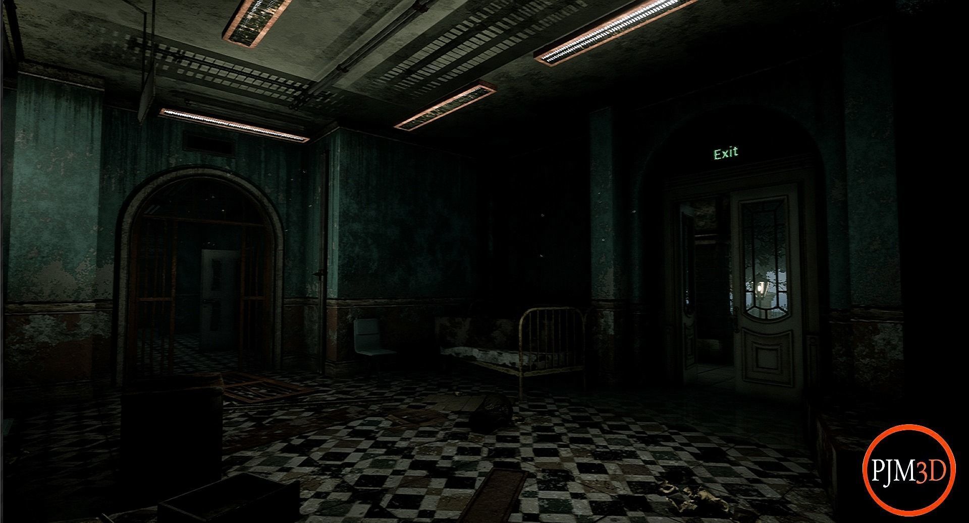 UE4-UE5 Psychiatric hospital package Modular V01 Updated 004 Low-poly 3D model_11