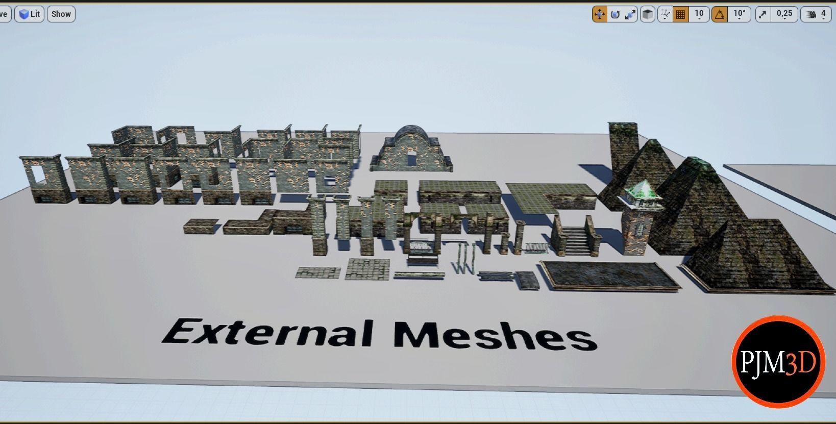 UE4-UE5 Psychiatric hospital package Modular V01 Updated 004 Low-poly 3D model_63