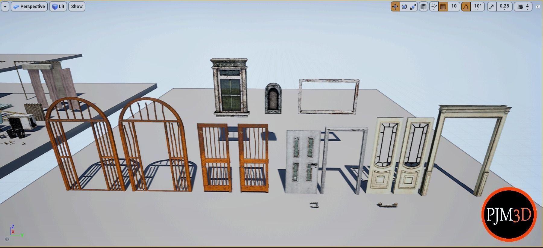 UE4-UE5 Psychiatric hospital package Modular V01 Updated 004 Low-poly 3D model_60