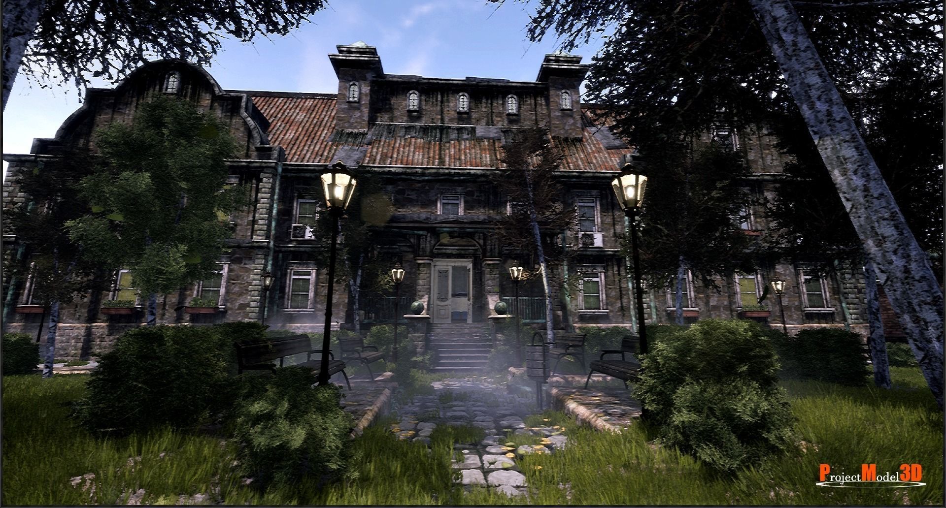 UE4-UE5 Psychiatric hospital package Modular V01 Updated 004 Low-poly 3D model_45