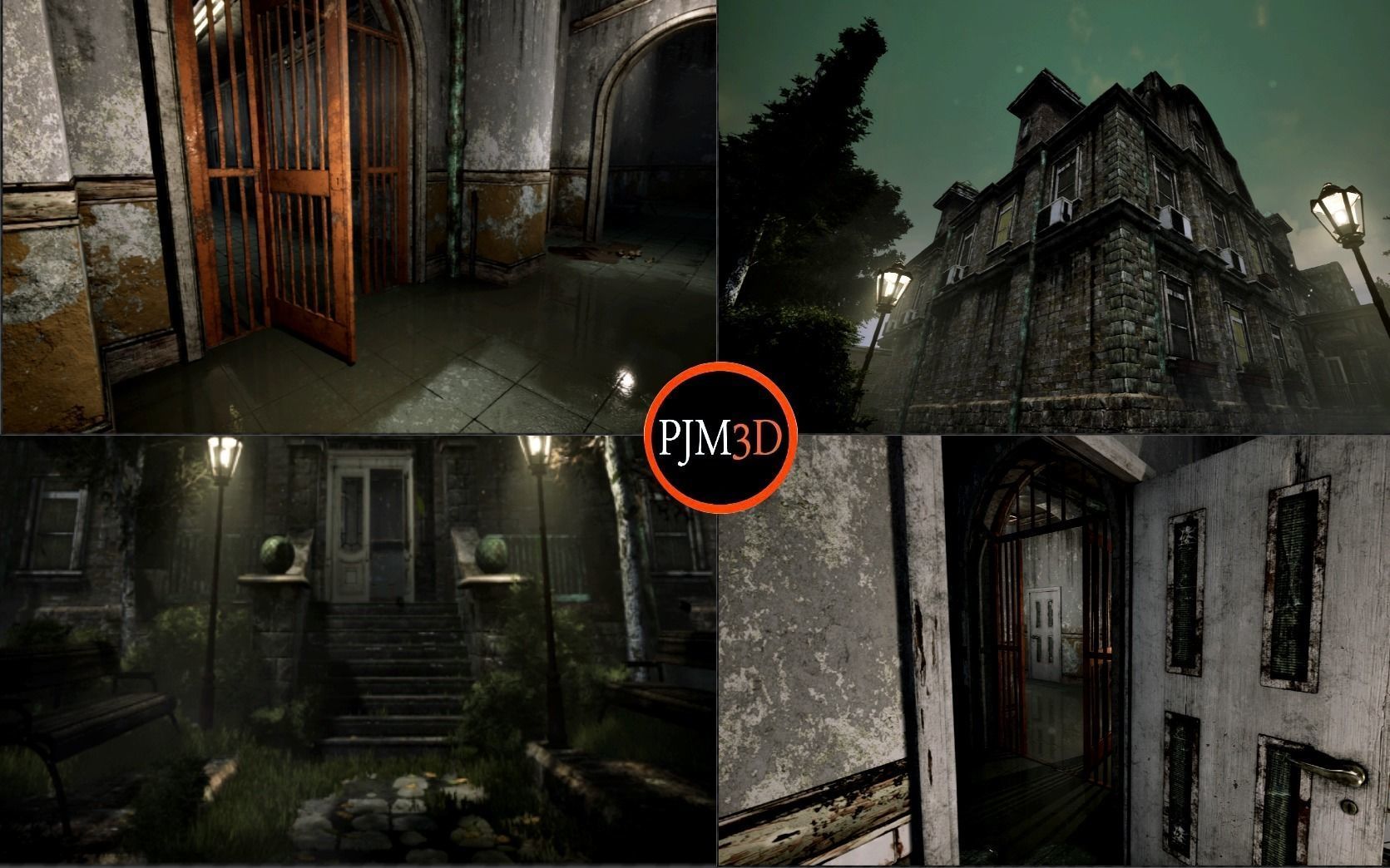 UE4-UE5 Psychiatric hospital package Modular V01 Updated 004 Low-poly 3D model_28