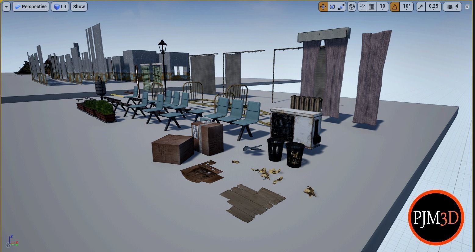 UE4-UE5 Psychiatric hospital package Modular V01 Updated 004 Low-poly 3D model_73