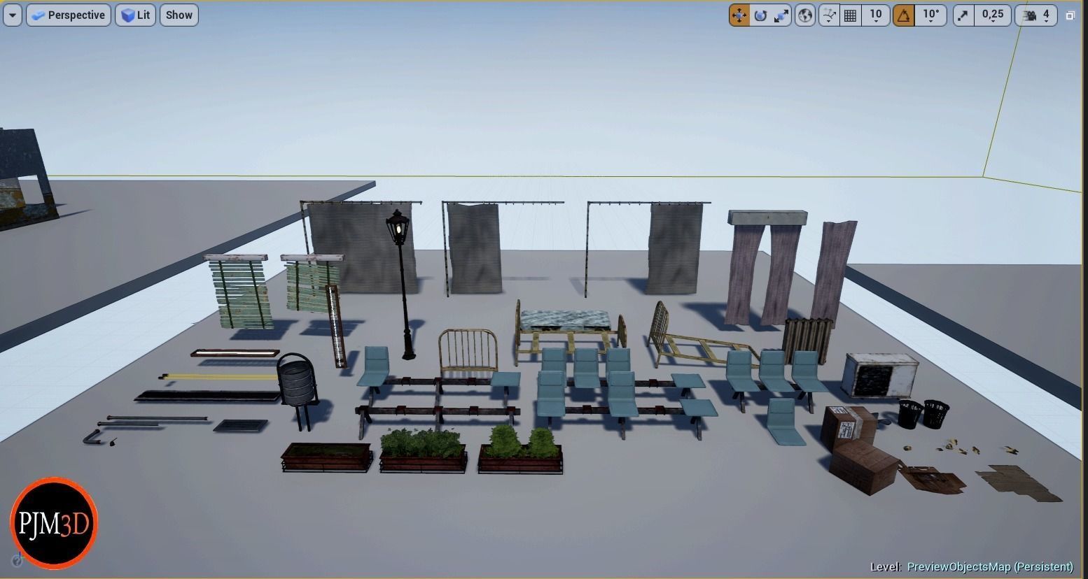 UE4-UE5 Psychiatric hospital package Modular V01 Updated 004 Low-poly 3D model_69