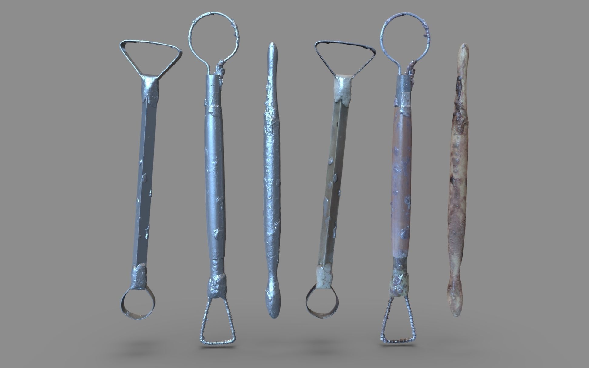 Traditional Sculpting Tools 3D model_5