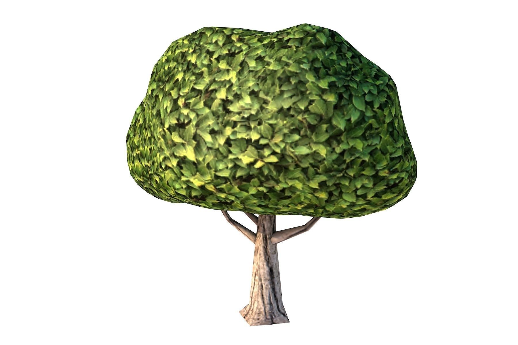 Low Poly Cartoon Tree Pack Textured Low-poly 3D model_7