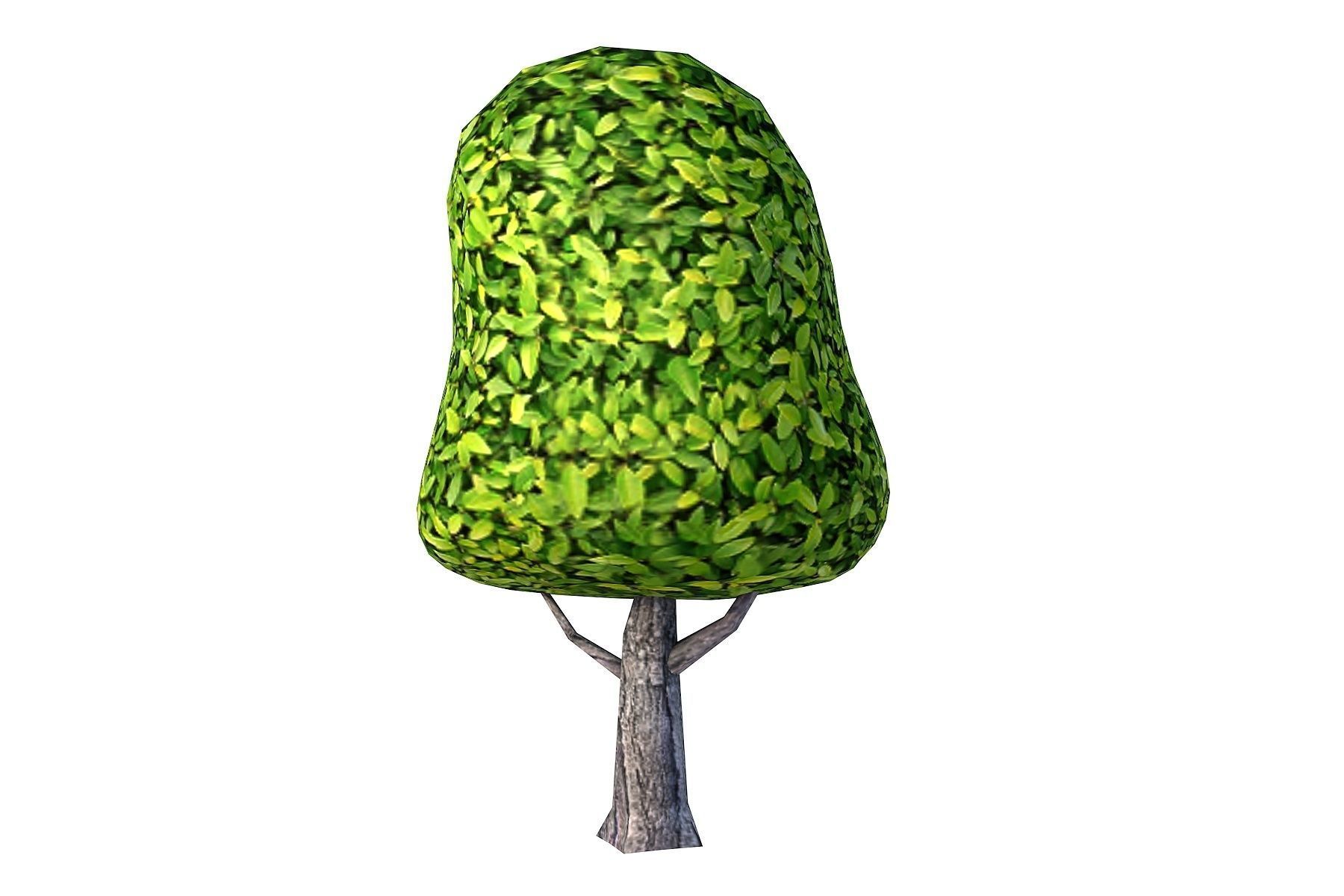 Low Poly Cartoon Tree Pack Textured Low-poly 3D model_13