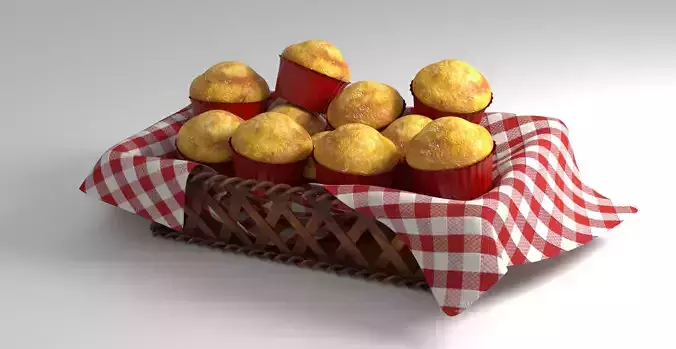 Simple muffin-madeleine basket