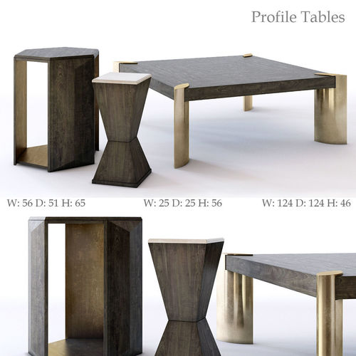 Bernhardt Profile Tables 3D model