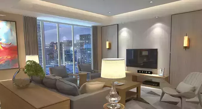 living room very clear scene