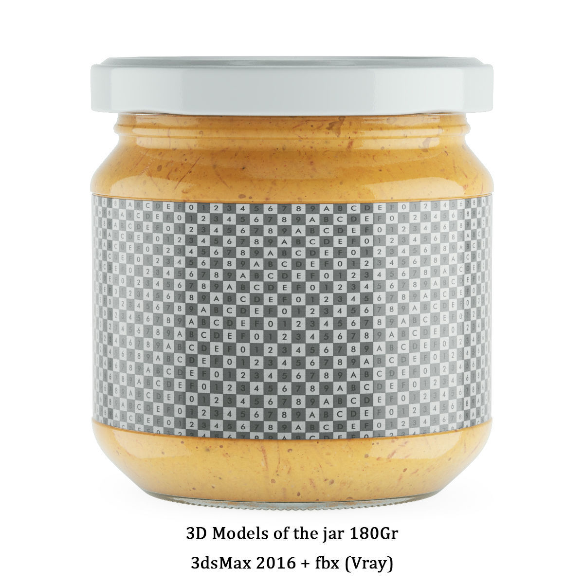 3D model of the jar 180Ml  3D model_2