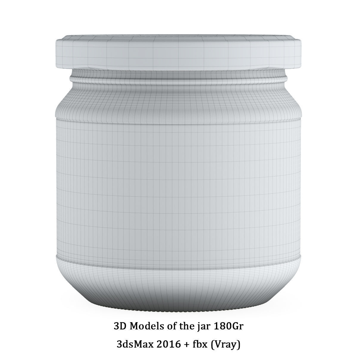 3D model of the jar 180Ml  3D model_3