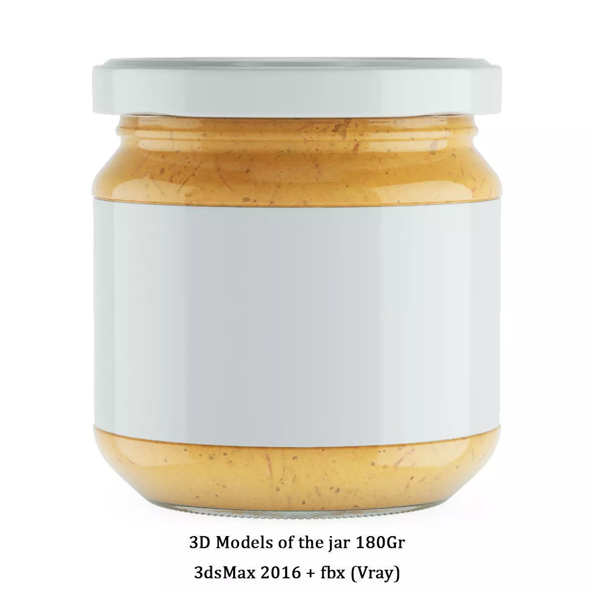 3D model of the jar 180Ml  3D model_0