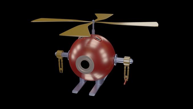Robot helicopter 3D model