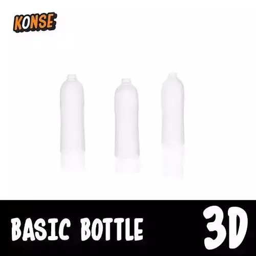 Basic bottle 3d Free low-poly 3D model