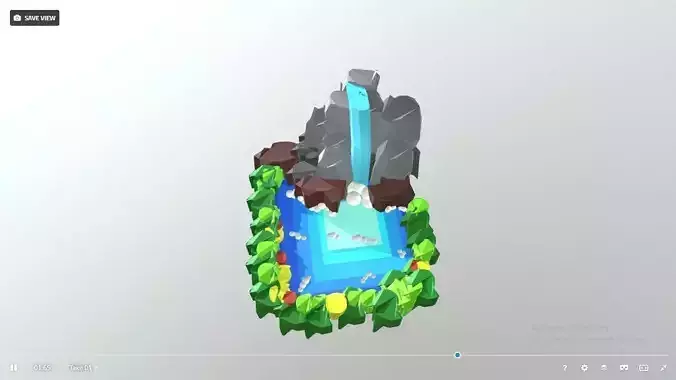 Waterfall and Nature Model