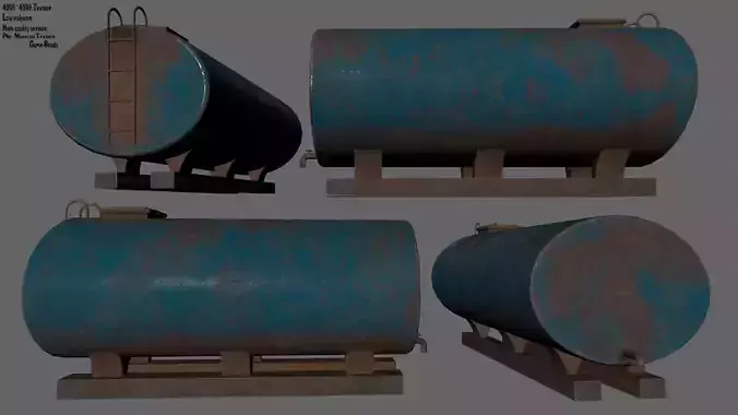 tanker old rusty plate