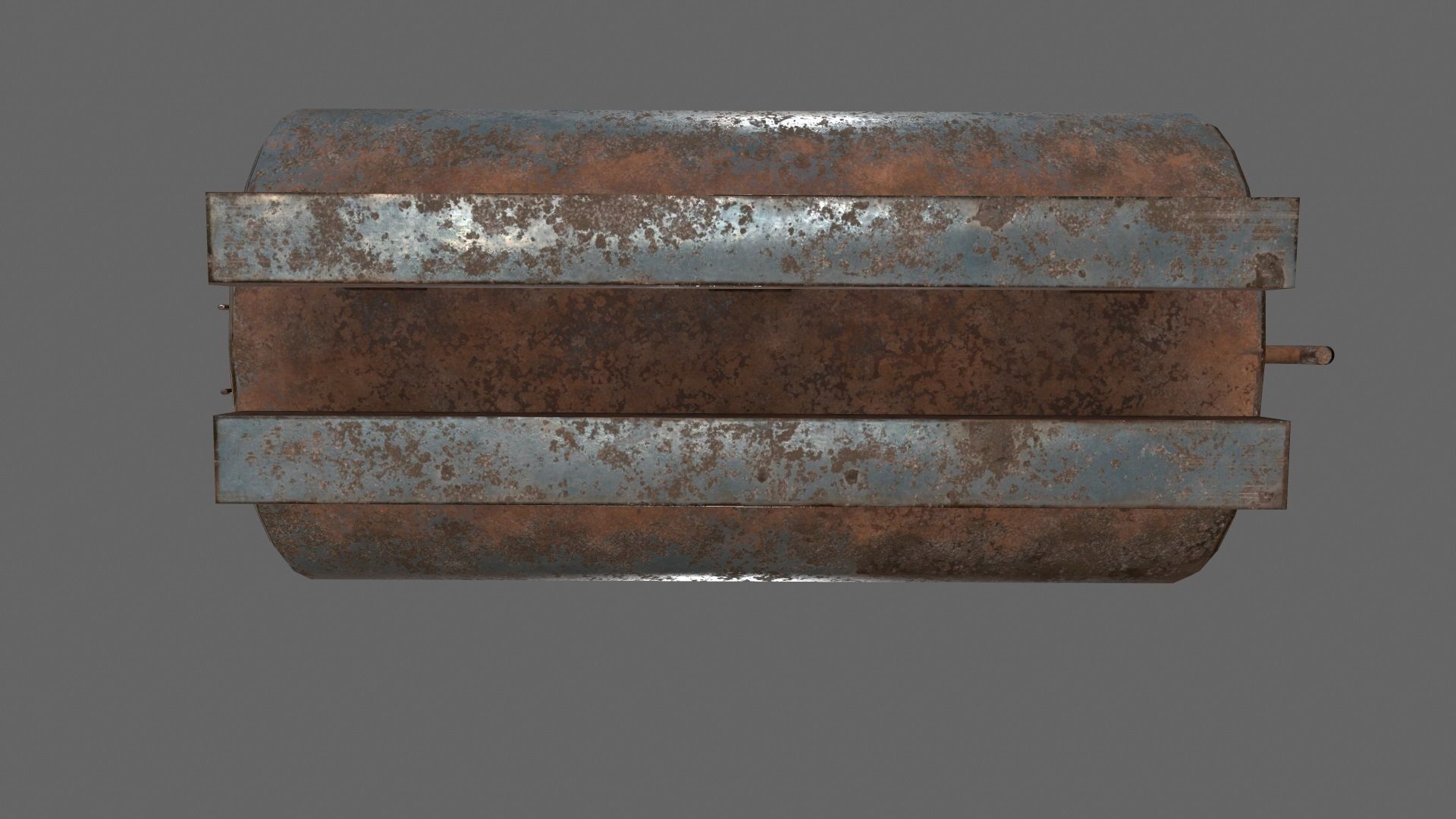 tanker 1 old rusted metal plate Low-poly 3D model_10