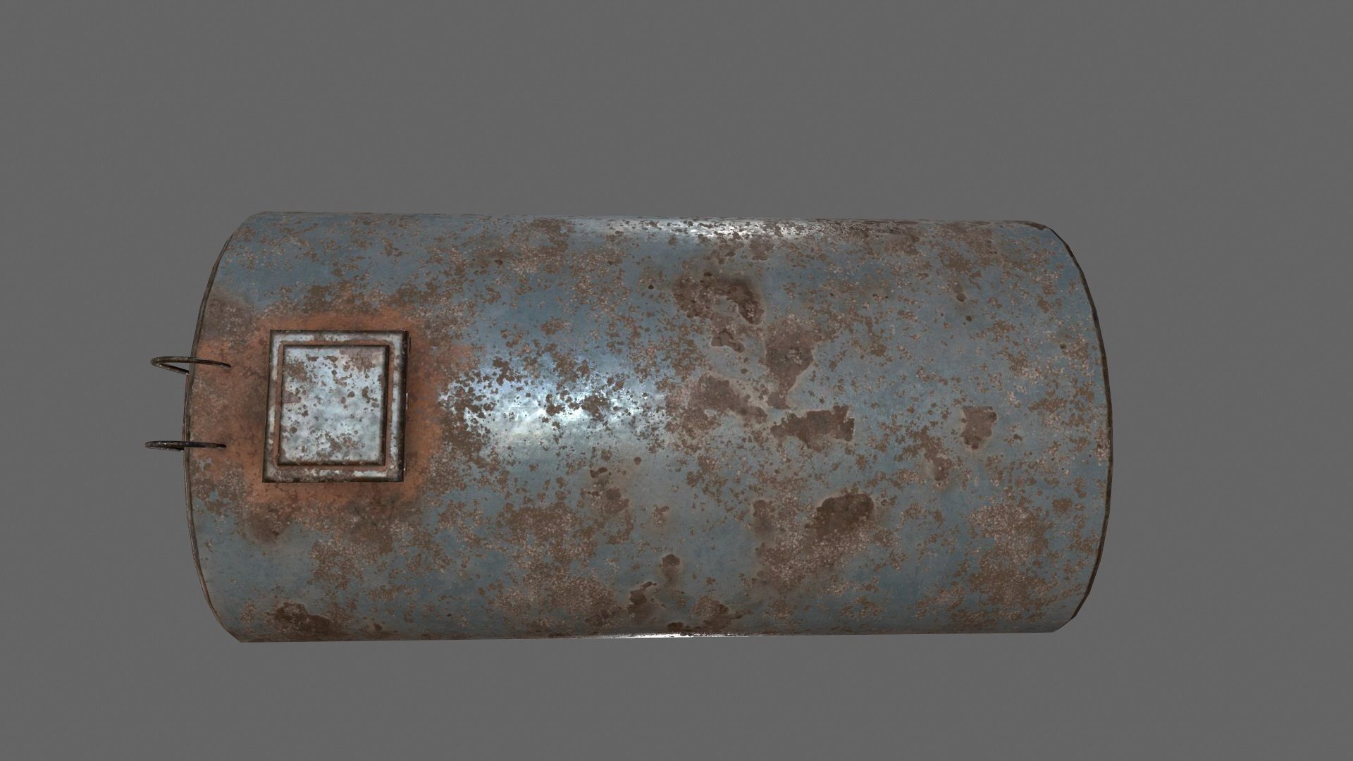 tanker 1 old rusted metal plate Low-poly 3D model_8