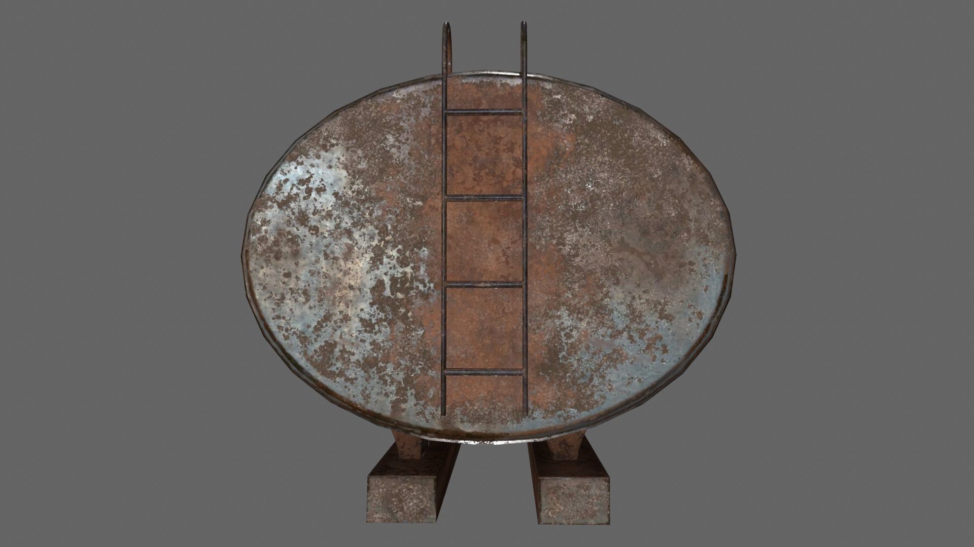 tanker 1 old rusted metal plate Low-poly 3D model_6