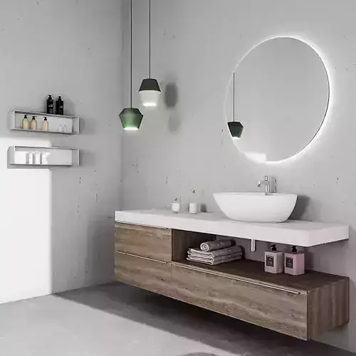 Bathroom furniture set Arcom eLy 4  3D model