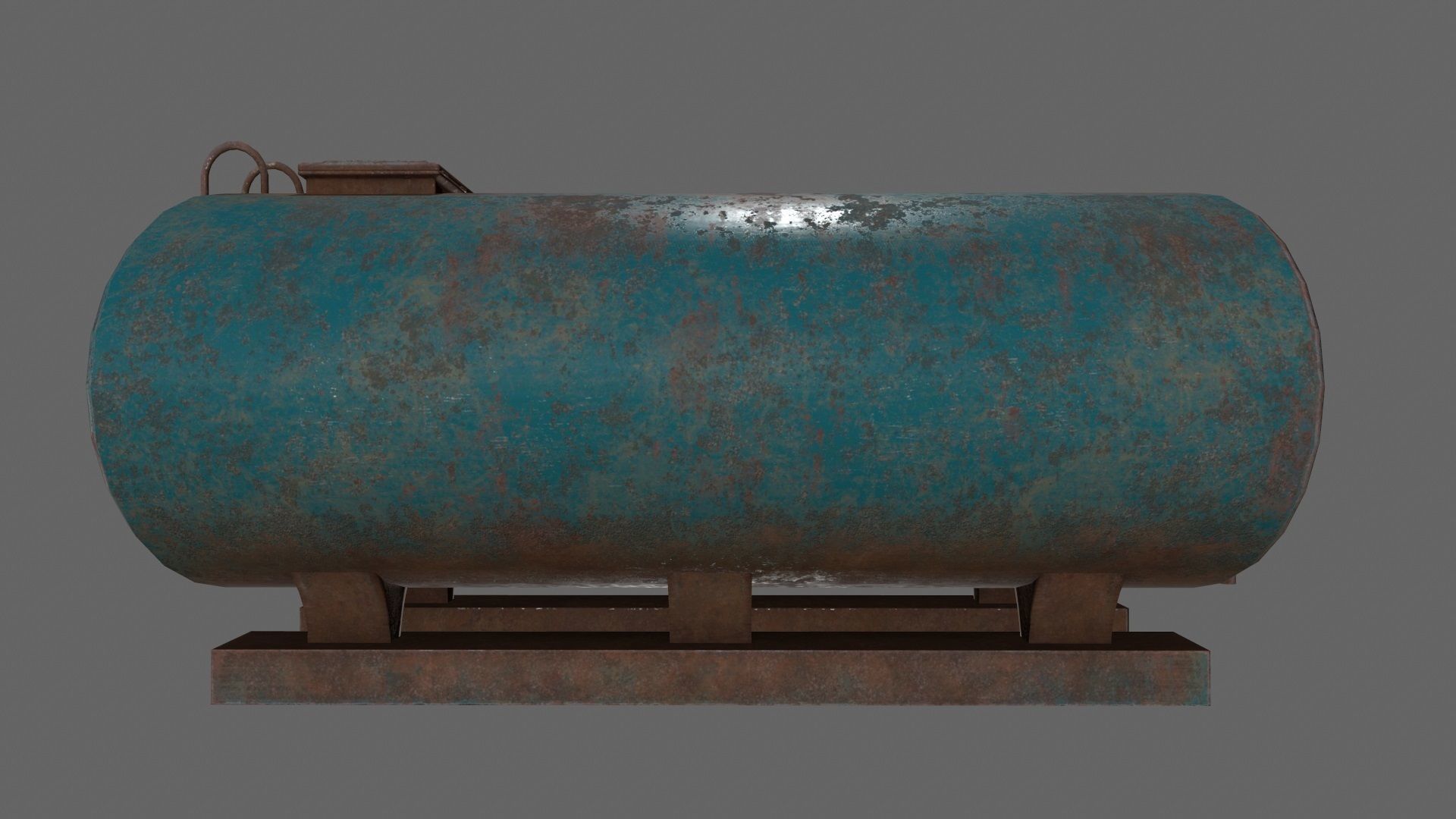 tanker metal tank Low-poly 3D model_6