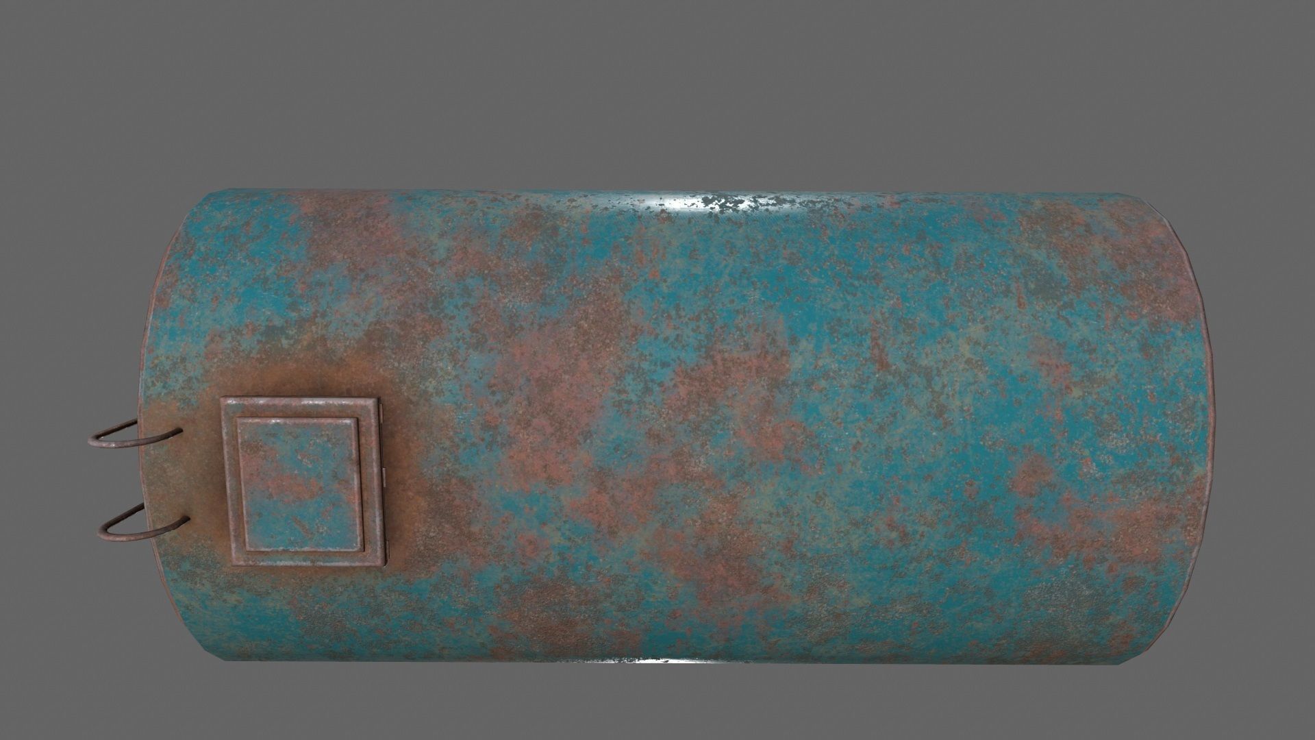 tanker metal tank Low-poly 3D model_8