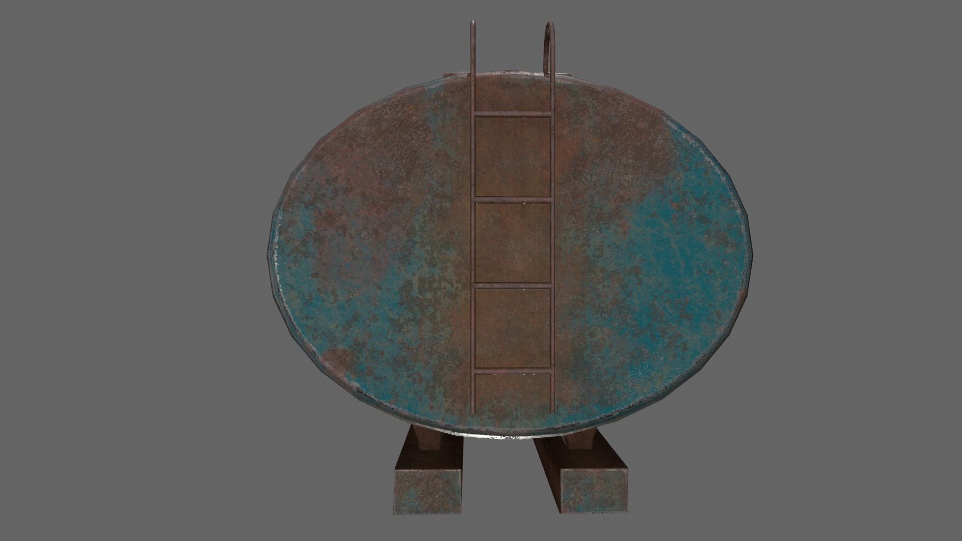 tanker metal tank Low-poly 3D model_2