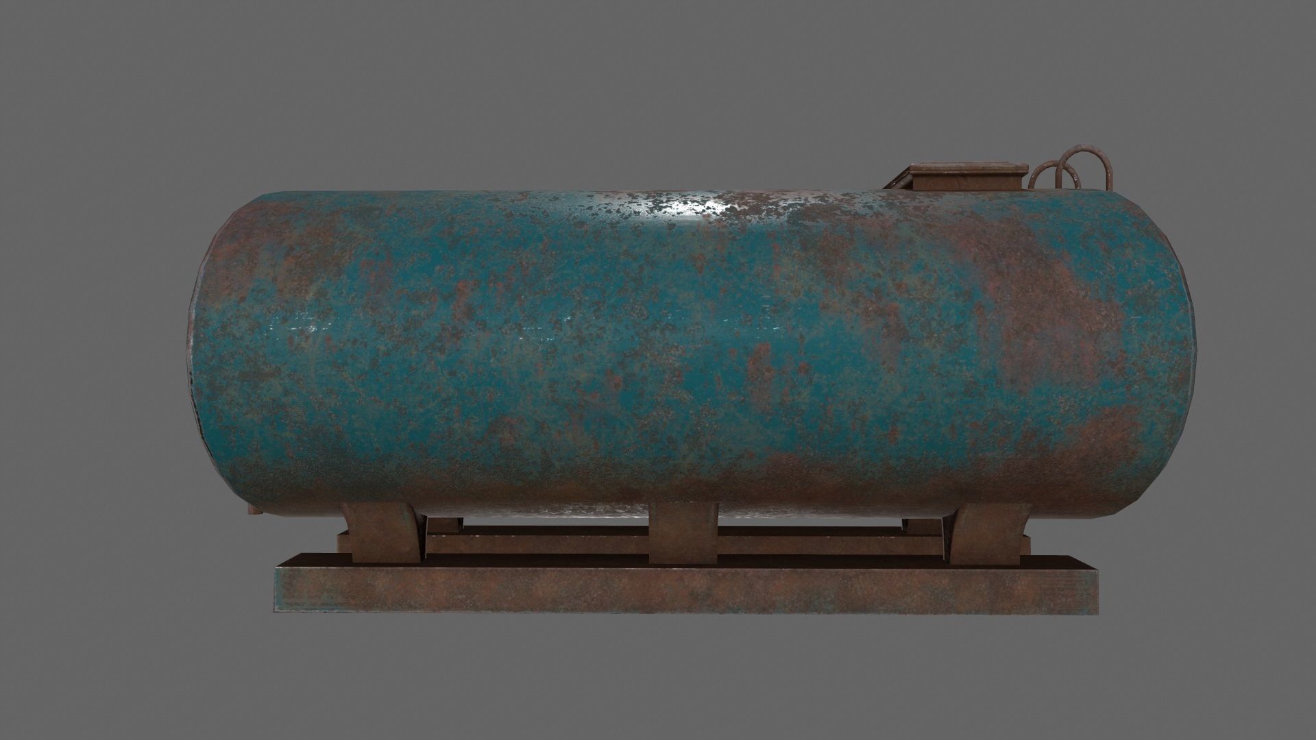 tanker metal tank Low-poly 3D model_7