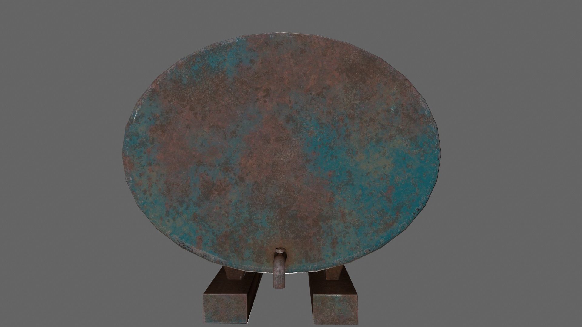 tanker metal tank Low-poly 3D model_9