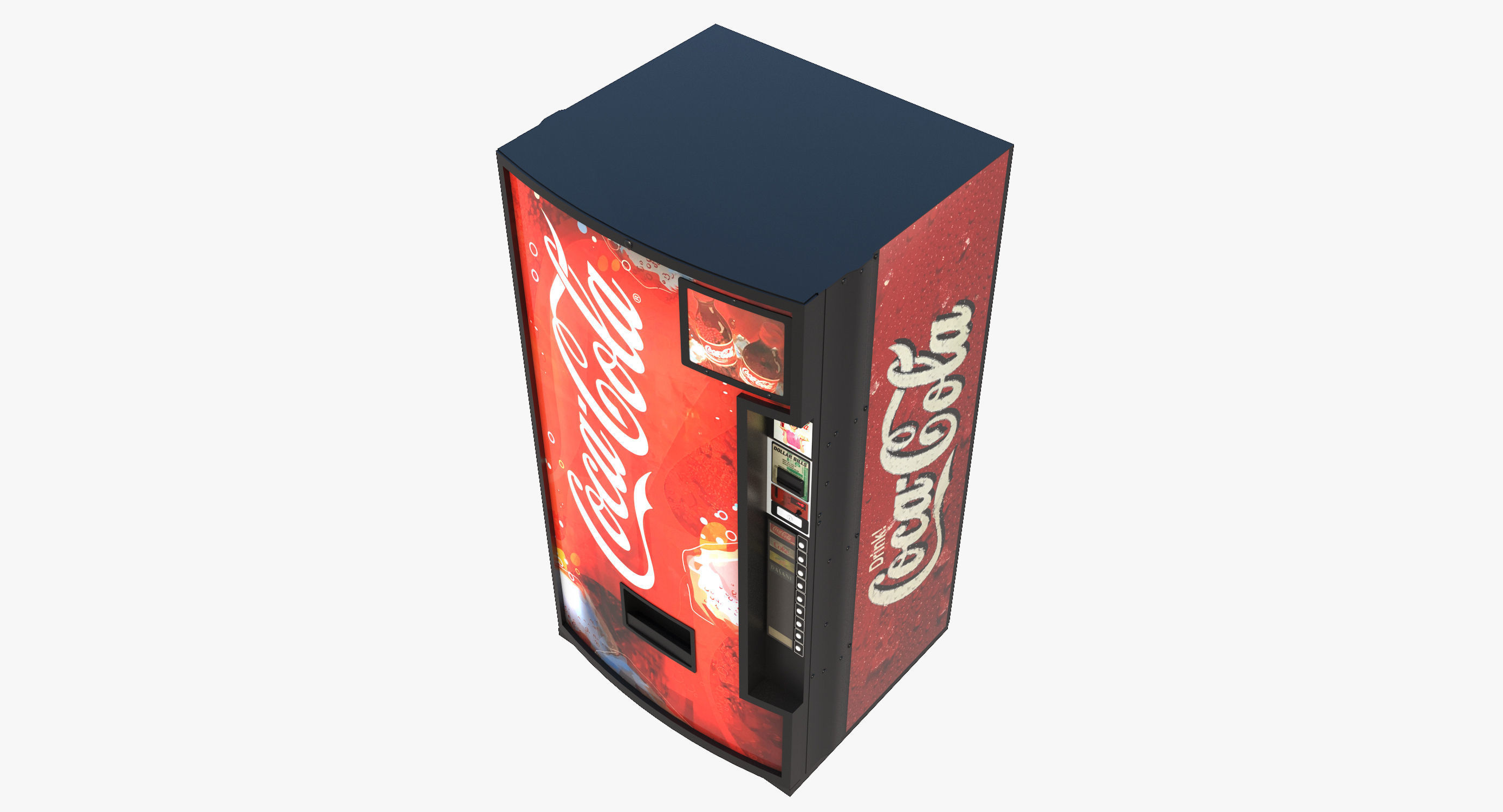 Soda Vending Machine Low-poly 3D model_4