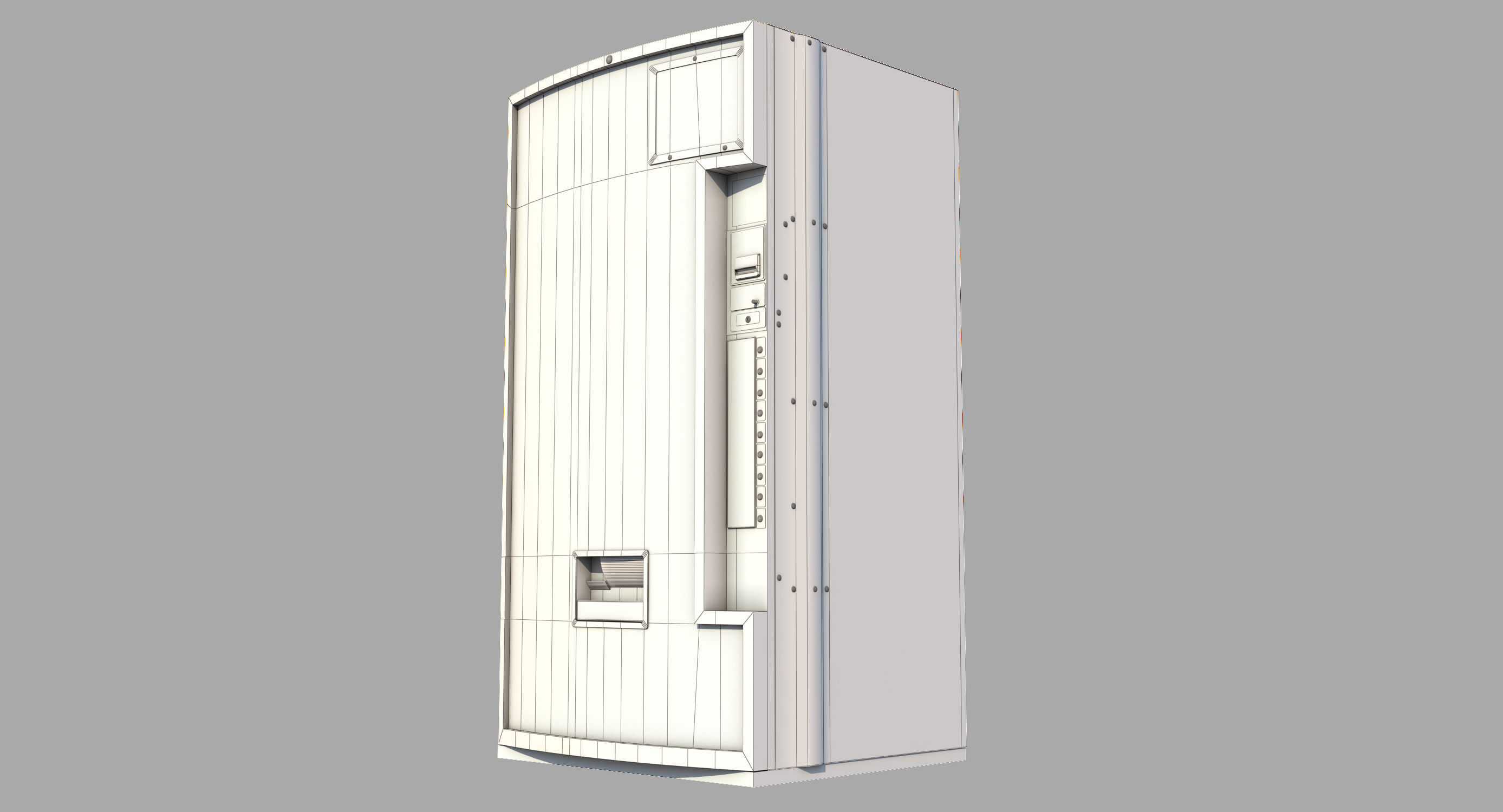 Soda Vending Machine Low-poly 3D model_10