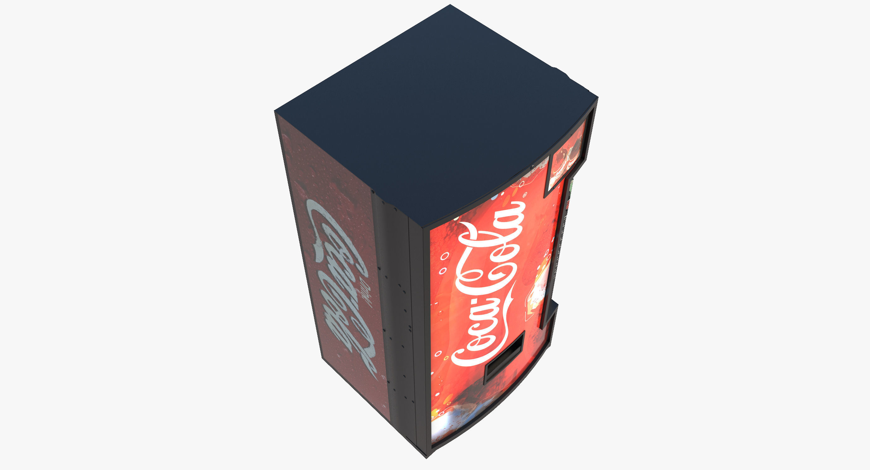 Soda Vending Machine Low-poly 3D model_5