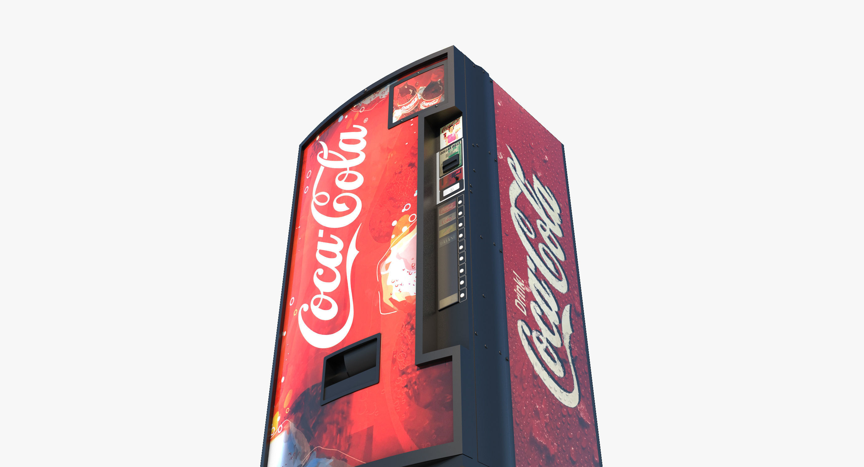 Soda Vending Machine Low-poly 3D model_2