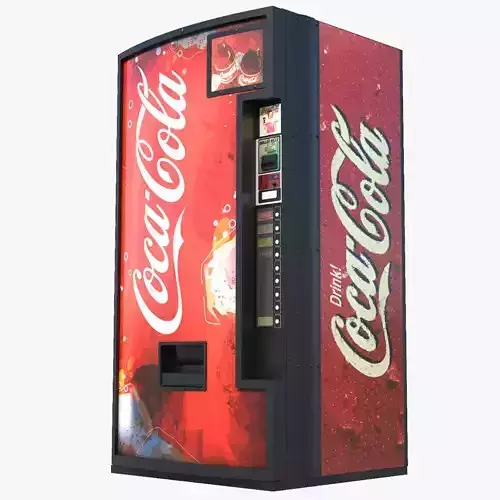 Soda Vending Machine Low-poly 3D model