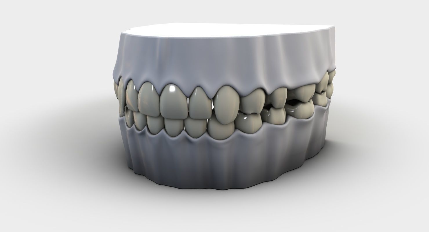 Denture tooth 3D model_11