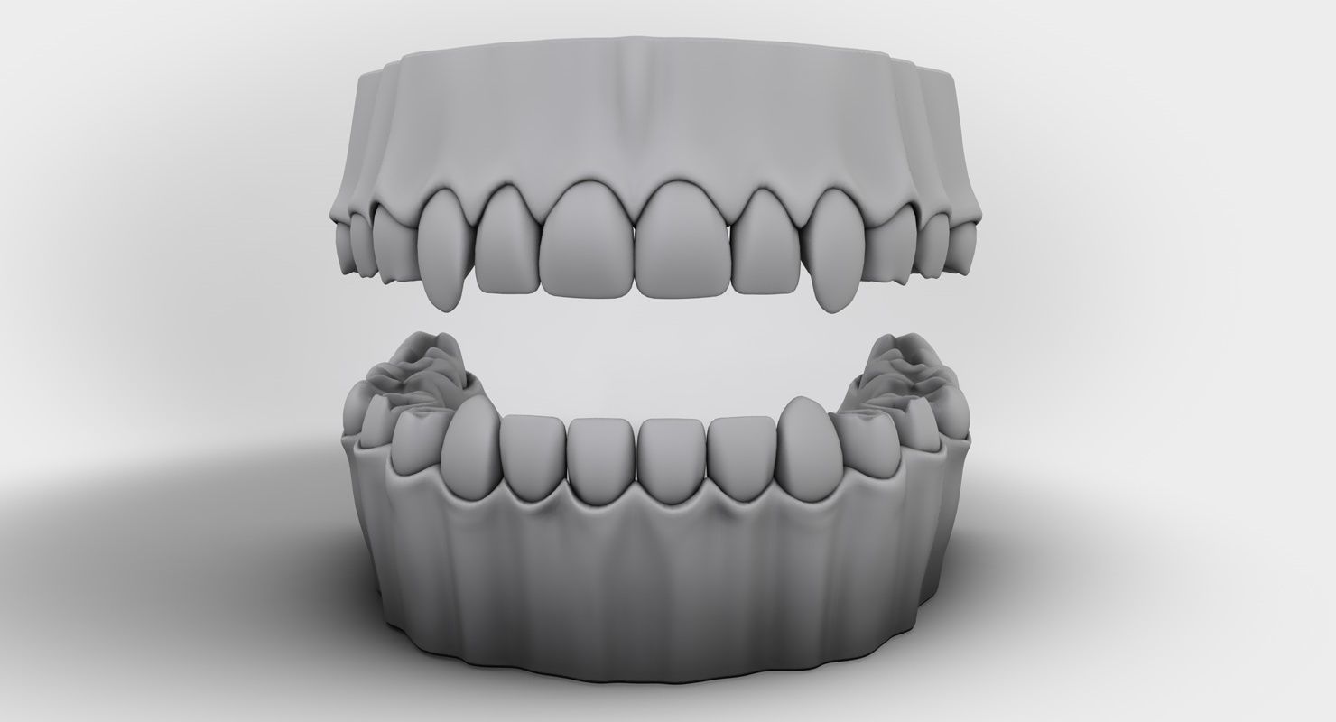 Denture tooth 3D model_8