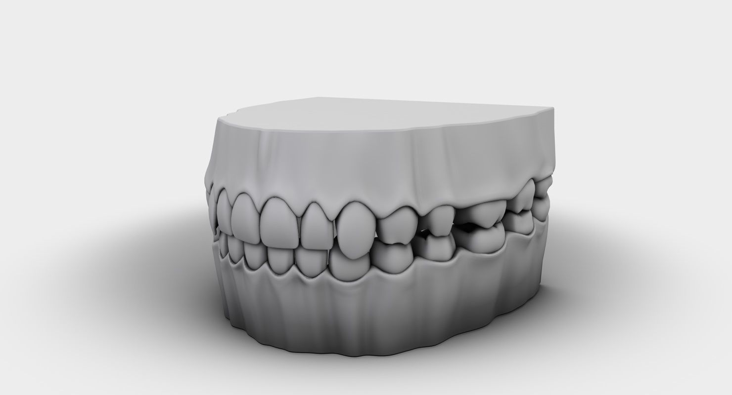 Denture tooth 3D model_16