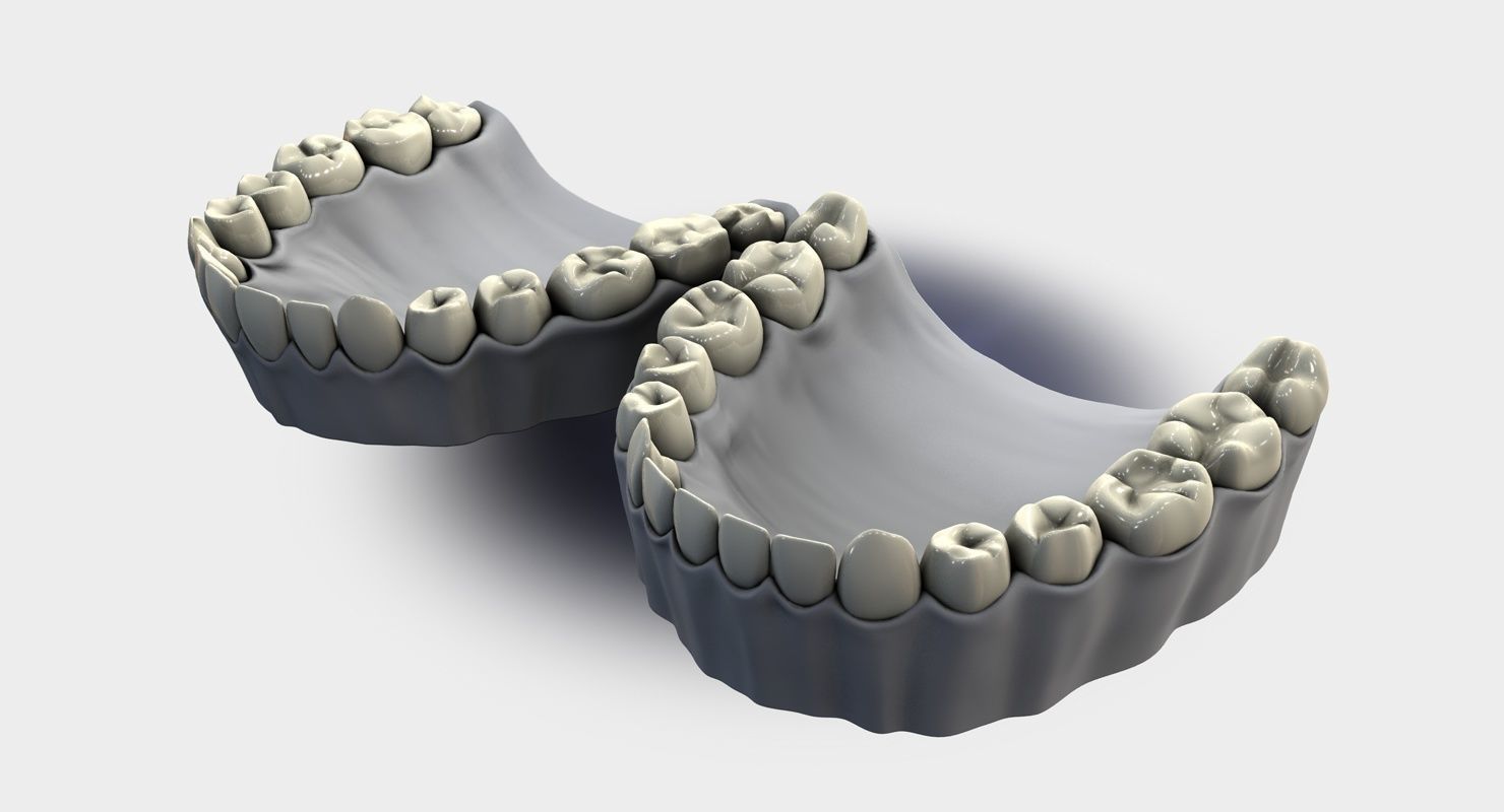 Denture tooth 3D model_9