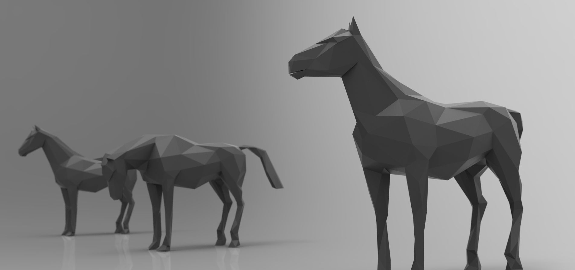 Low poly 3d farm animals Low-poly 3D model_12