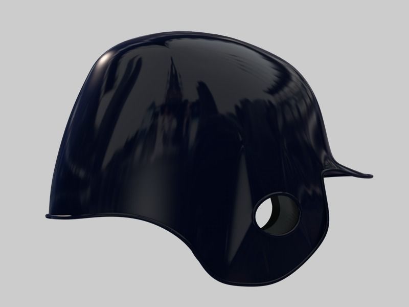 Batting Helmet 3D model_2