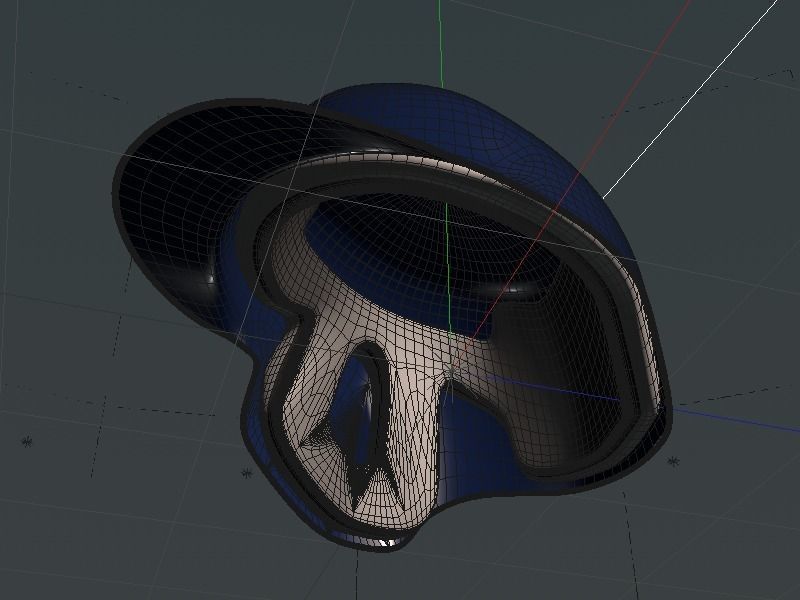 Batting Helmet 3D model_3