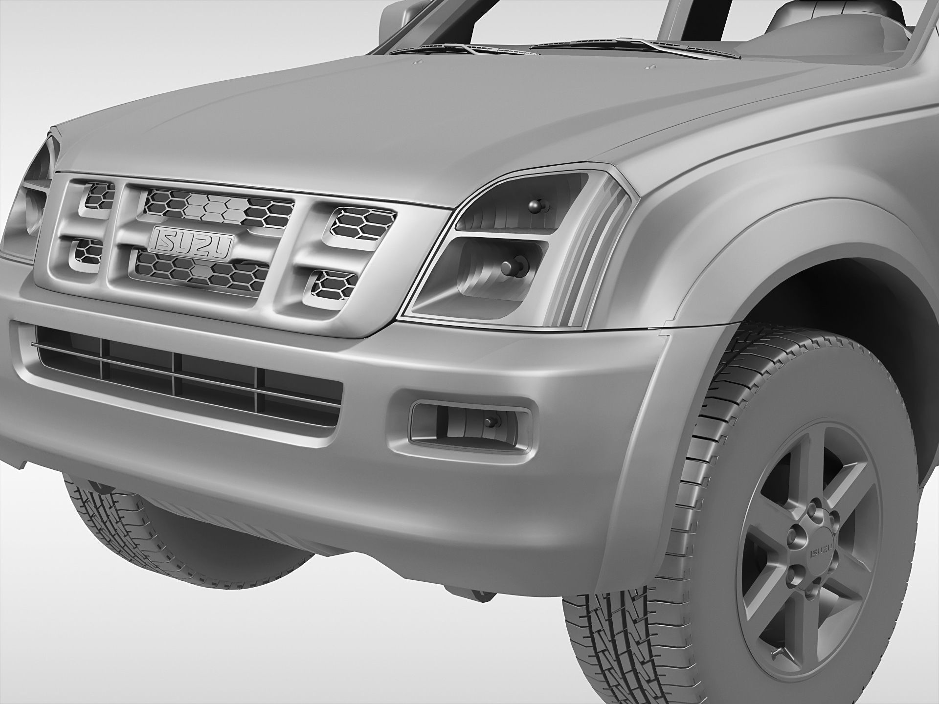 Isuzu D-Max Crew Cab 2004 - 2011 3D model_9
