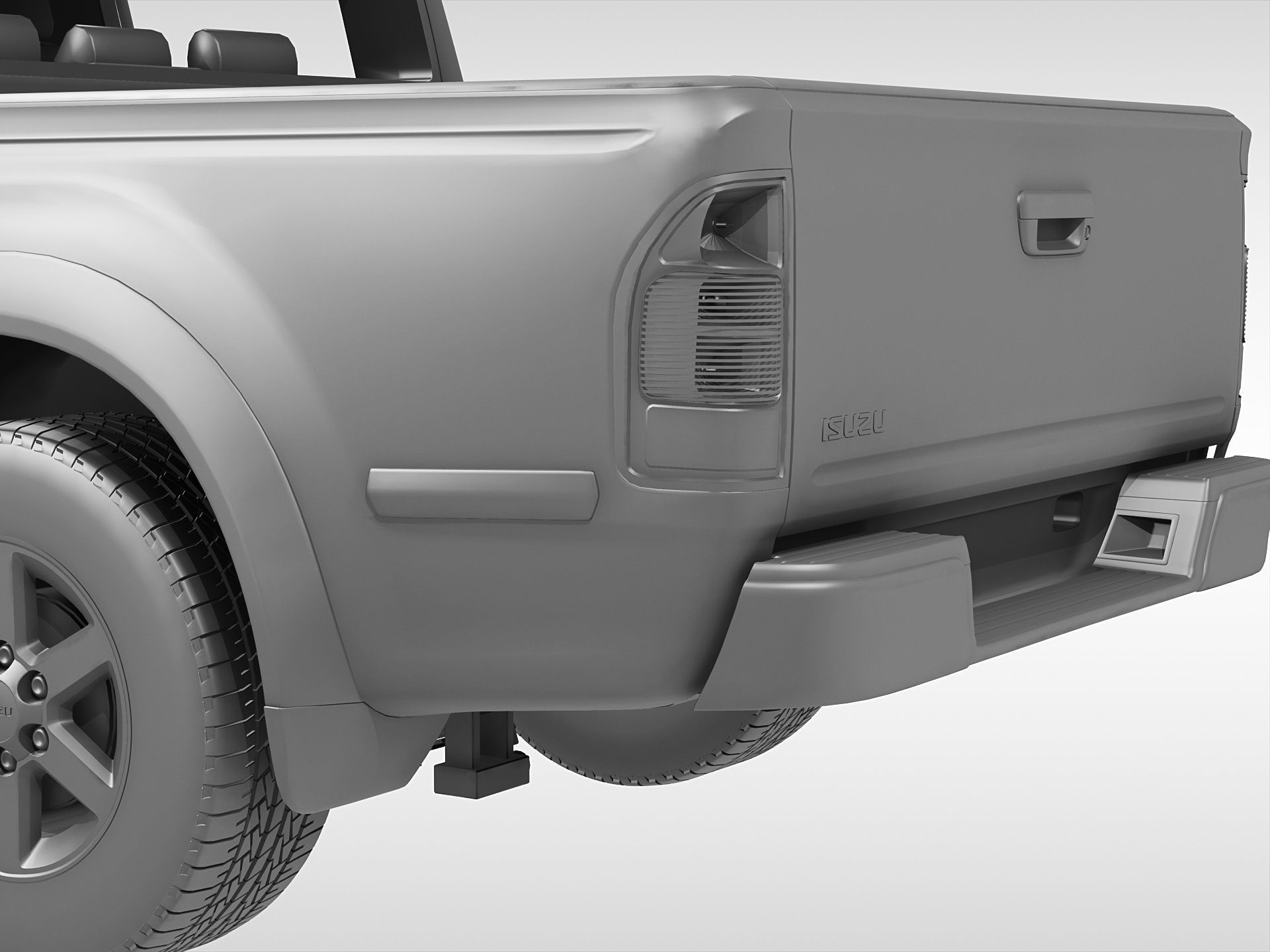 Isuzu D-Max Crew Cab 2004 - 2011 3D model_10