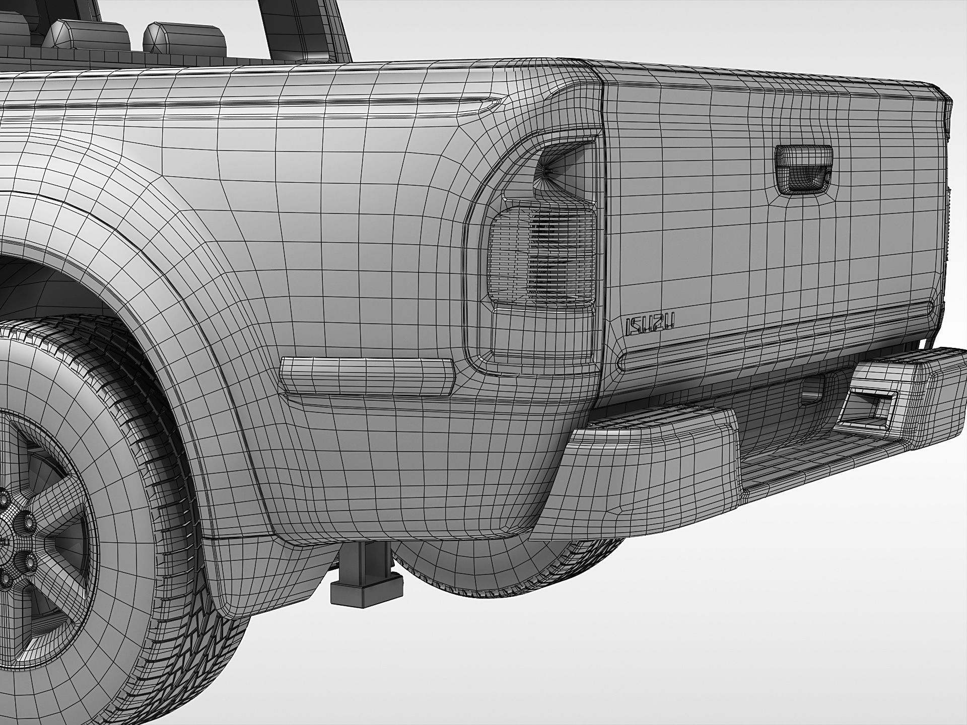Isuzu D-Max Crew Cab 2004 - 2011 3D model_15