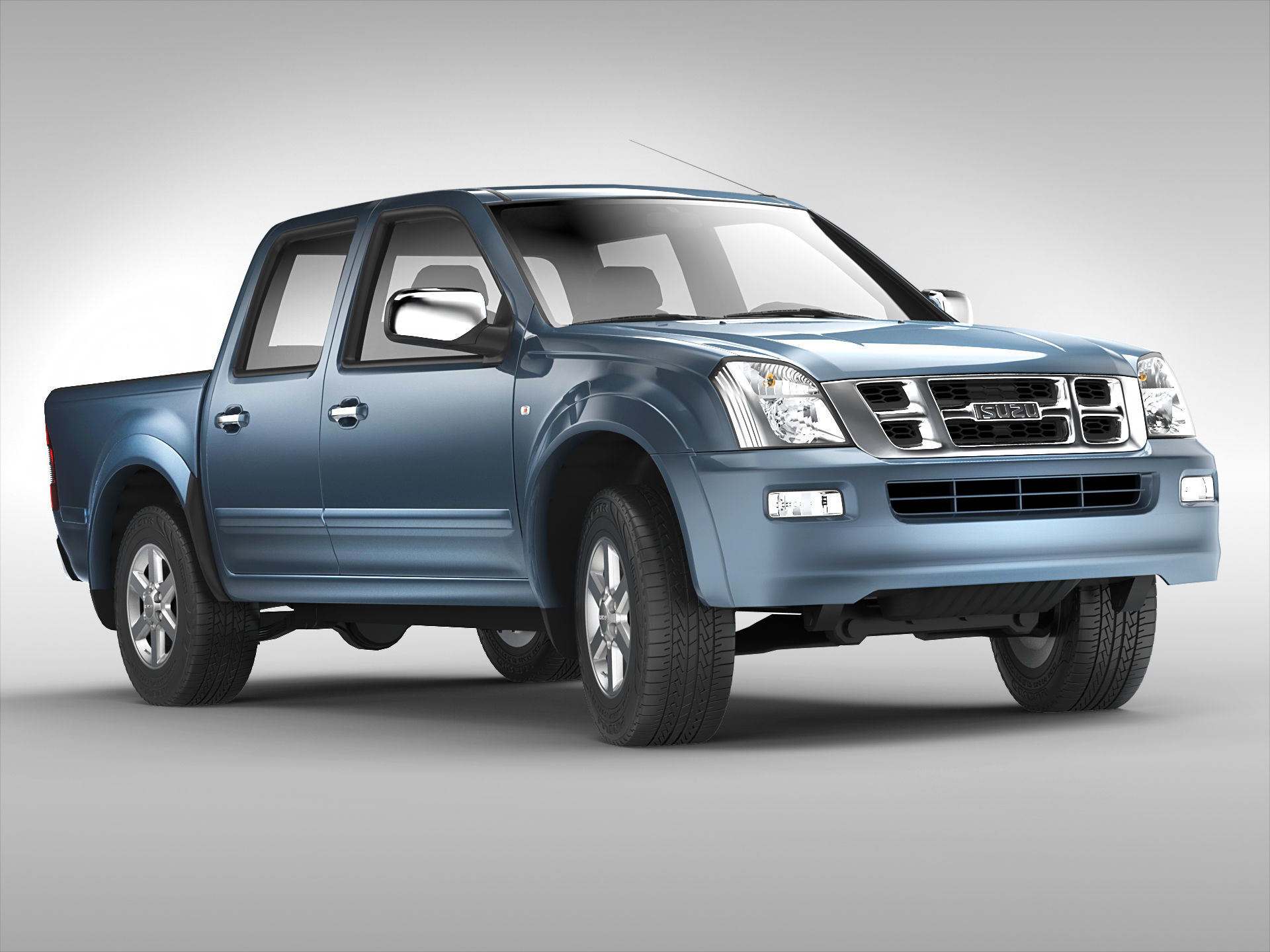 Isuzu D-Max Crew Cab 2004 - 2011 3D model_3