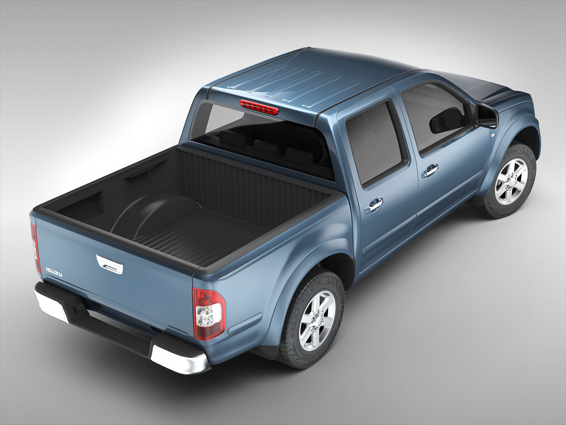 Isuzu D-Max Crew Cab 2004 - 2011 3D model_2