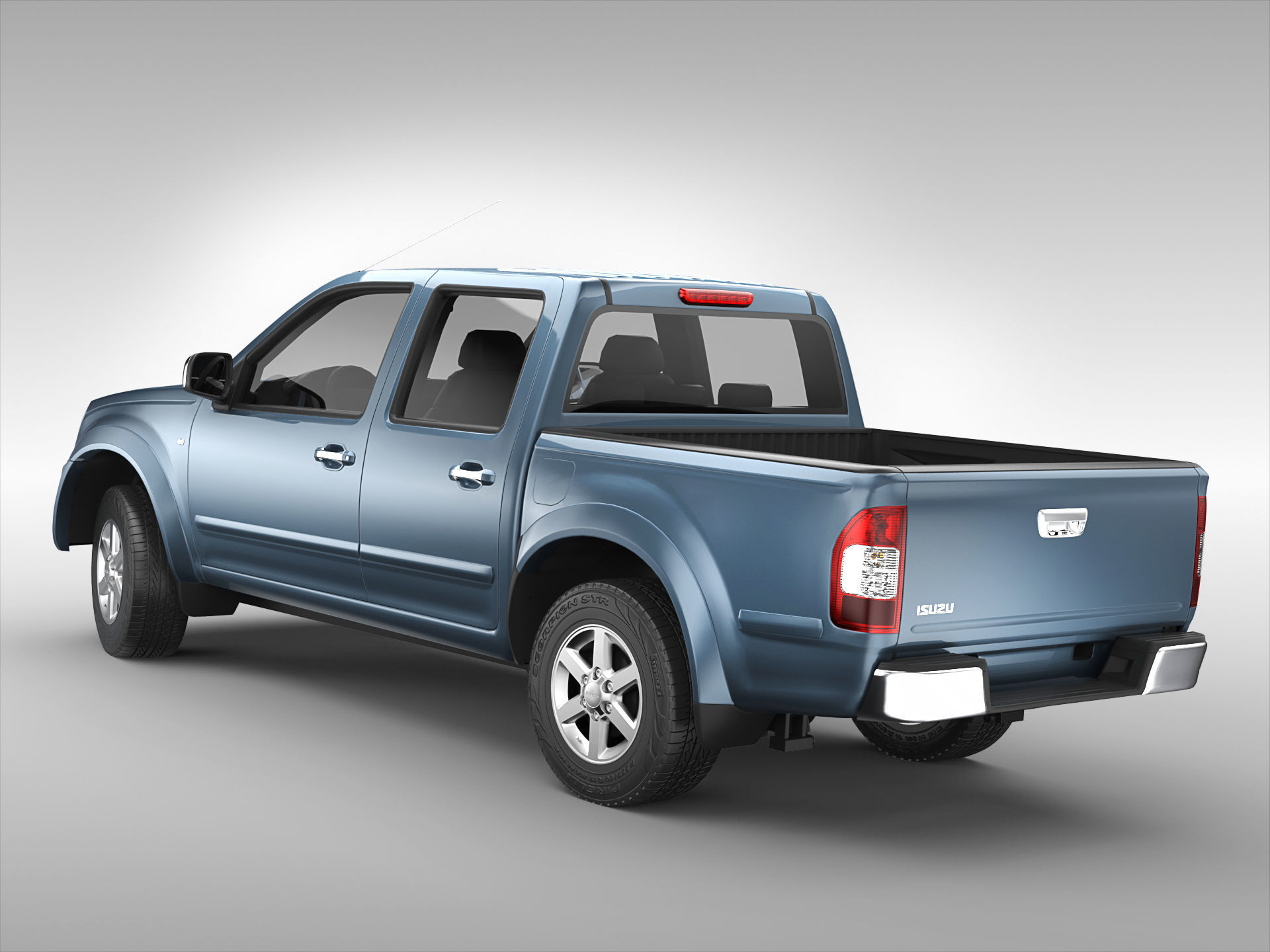 Isuzu D-Max Crew Cab 2004 - 2011 3D model_1
