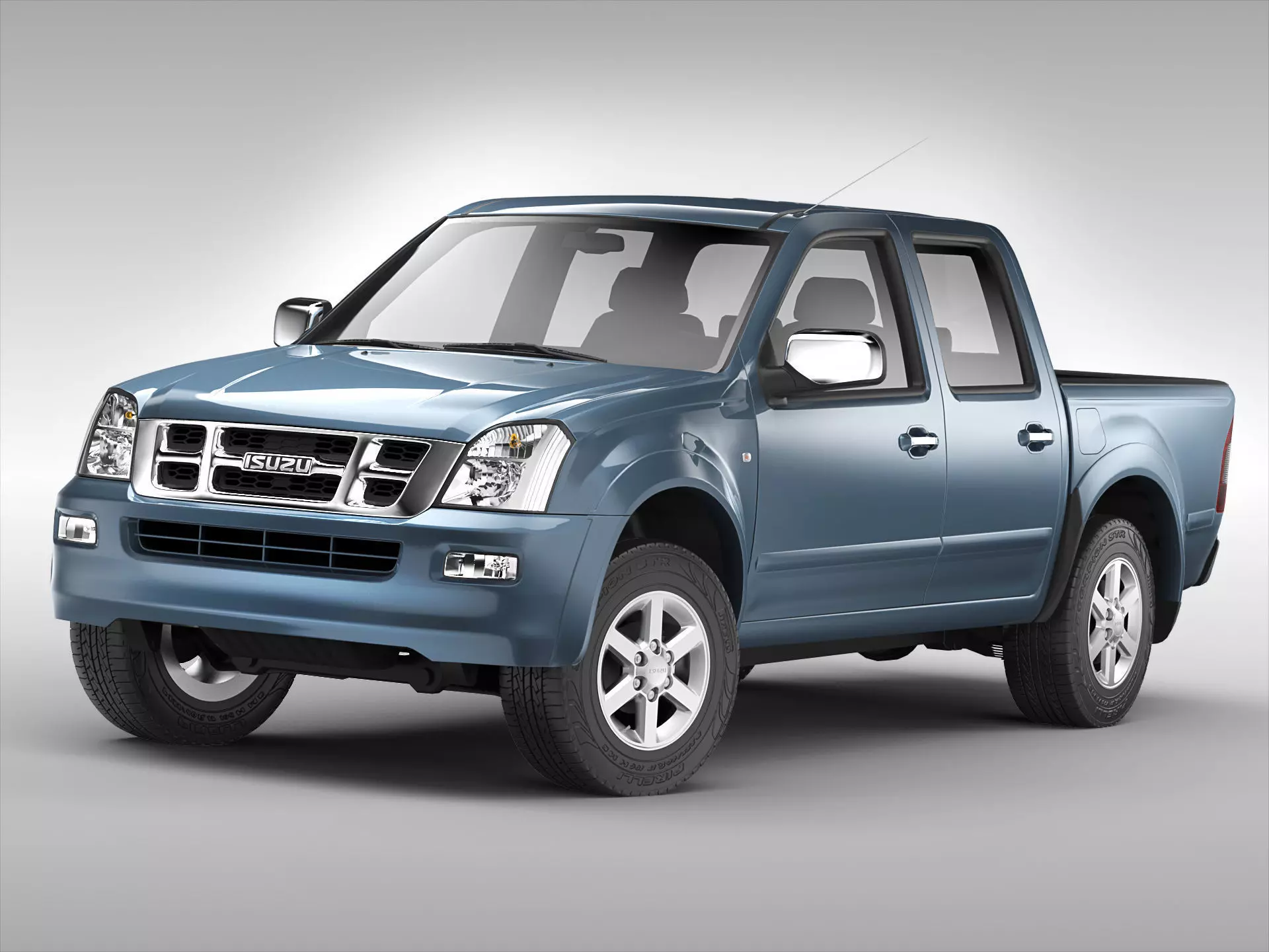 Isuzu D-Max Crew Cab 2004 - 2011 3D model_0