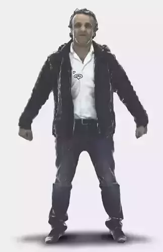 rigged 3D model real person