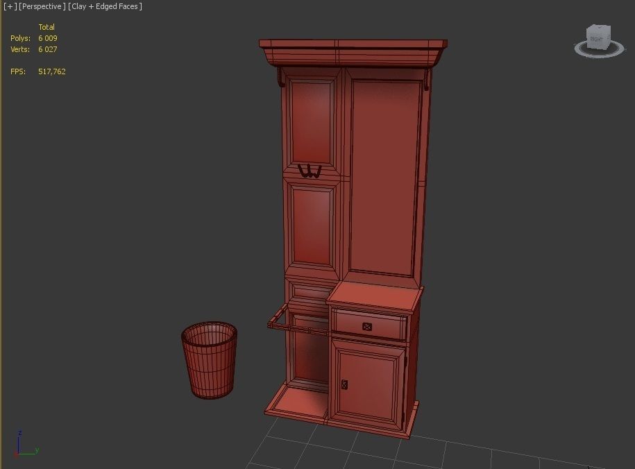 Dining Room Pack Low-poly 3D model_19